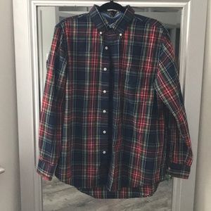 Chaps Button Down Plaid Shirt